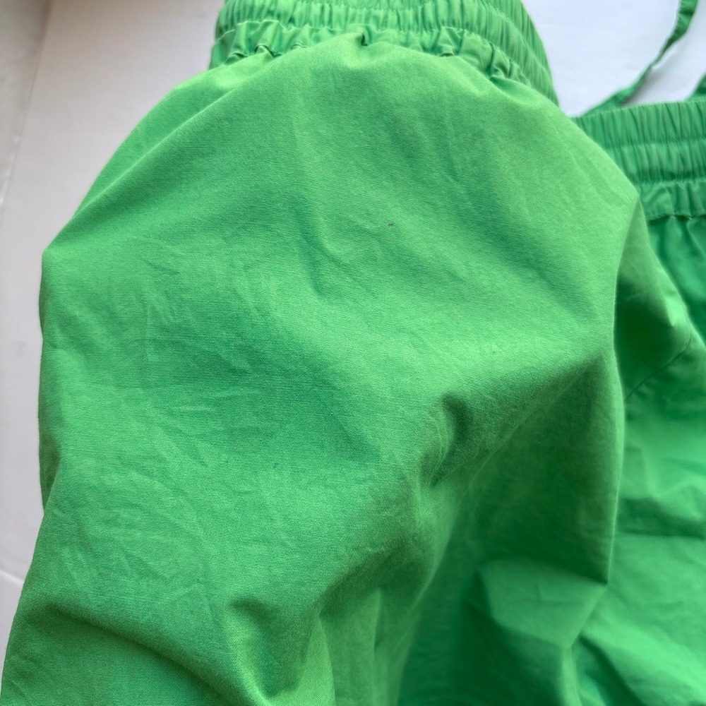Boden Women 10 Shorts Green Cotton Drawstring Pull On Pockets Lightweight Boho - Picture 7 of 10